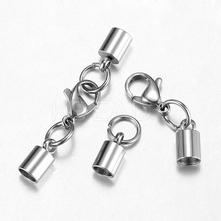 Tarnish Resistant 304 Stainless Steel Lobster Claw Clasps LS-STAS-G075-07C-1