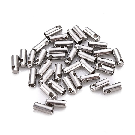 Tarnish Resistant 201 Stainless Steel Cord Ends STAS-F250-10P-F-1