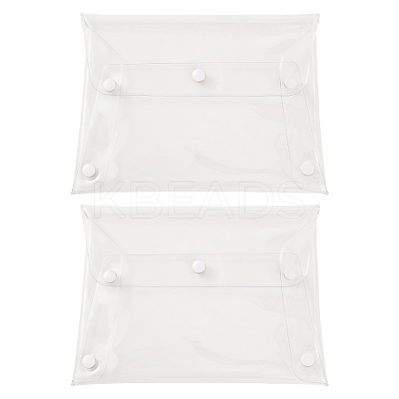 2Pcs Portable Transparent PVC Makeup Brush Bag MRMJ-SP0001-12C-1