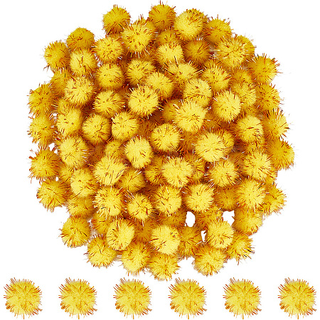 120Pcs Handmade DIY Doll Craft Pom Pom Yarn Pom Pom Balls AJEW-SC0003-15D-02-1