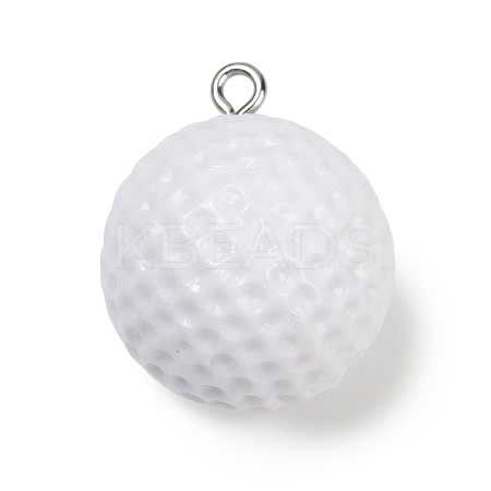 Sport Theme Resin Pendants RESI-I063-01D-1