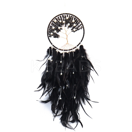 Natural Quartz Crystal Tree of Life Hanging Ornaments PW-WG38540-01-1