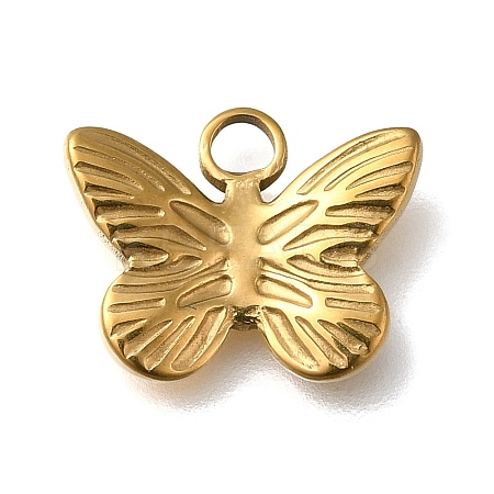 Ion Plating(IP) 304 Stainless Steel Charms STAS-C059-04G-1-1