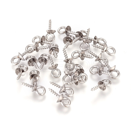 201 Stainless Steel Peg Bails Pendants STAS-TAC0002-30A-P-1