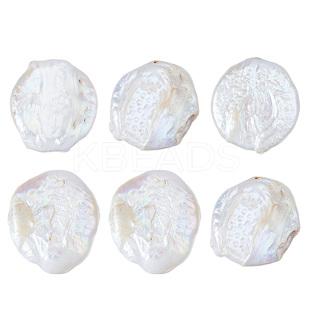 6Pcs Natural Baroque Keshi Pearl Beads FIND-FH0016-76-1