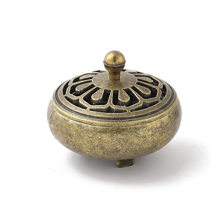 Alloy Incense Burner DJEW-D300-01B-AB-1