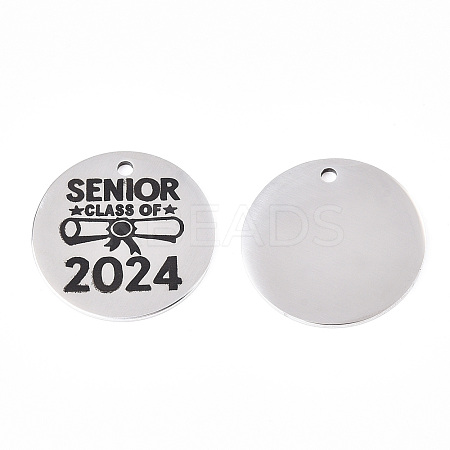 Non-Tarnish 201 Stainless Steel Pendants STAS-T064-38P-22-1