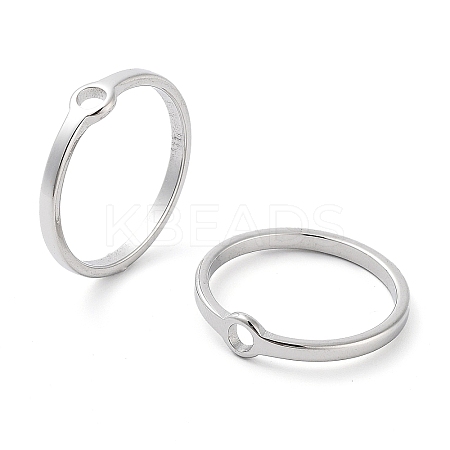 Non-Tarnish 304 Stainless Steel Finger Rings RJEW-E164-11P-7-1