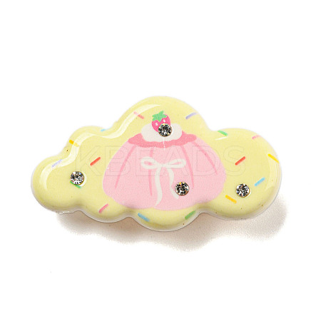 Cute Cloud Resin Alligator Hair Clips LS-AJEW-U004-04A-1