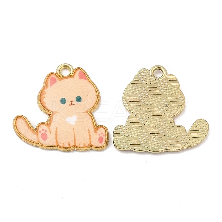 Alloy Enamel Pendants FIND-C037-20G-02-1