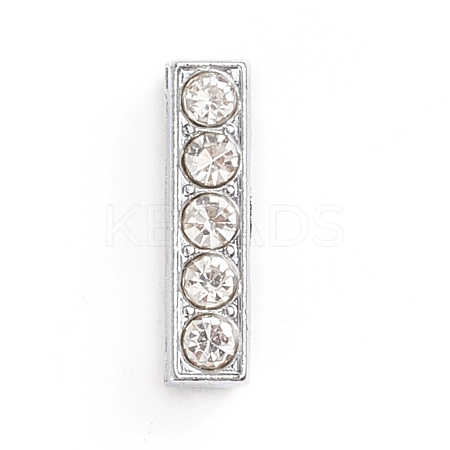 Alloy Slide Charms ALRI-WH0005-09I-P-1