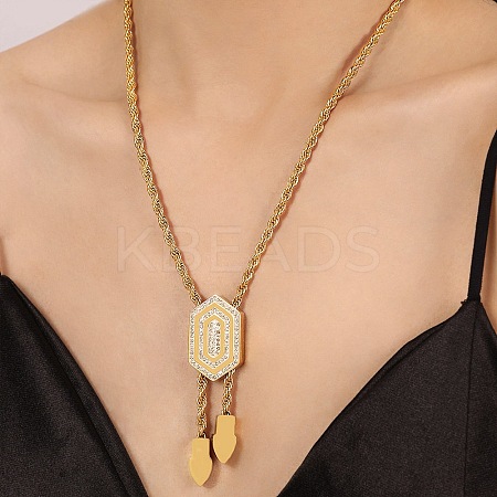 304 Stainless Steel Rope Chain Necklaces NJEW-Q322-07G-1
