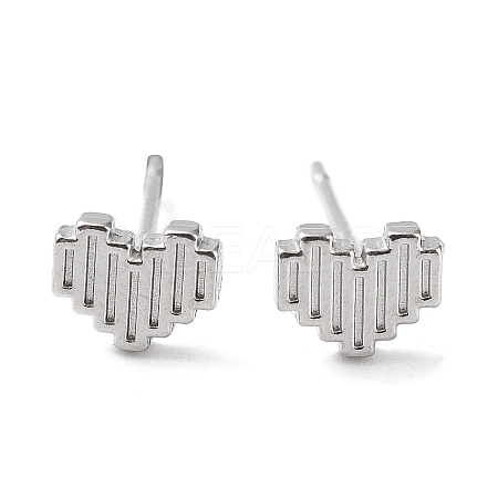 Non-Tarnish 304 Stainless Steel Stud Earrings EJEW-Q788-06P-1