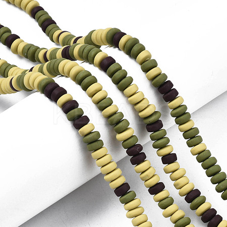 Handmade Polymer Clay Beads Strands CLAY-N008-008W-1