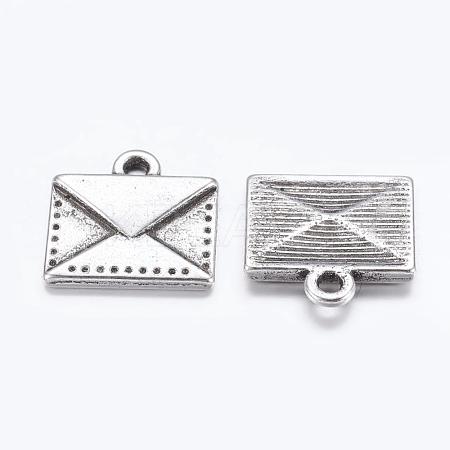 Tibetan Style Alloy Mail Charms EA10712Y-1