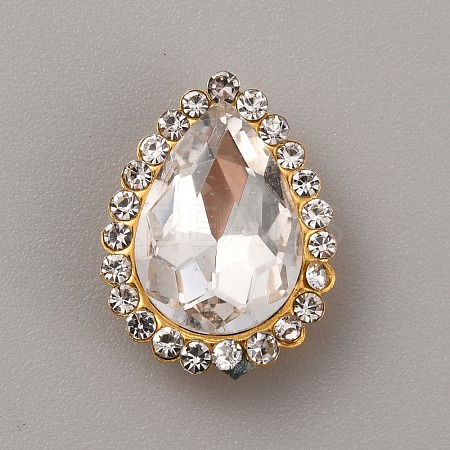 Teardrop Sew on Rhinestone FIND-WH0135-66B-1