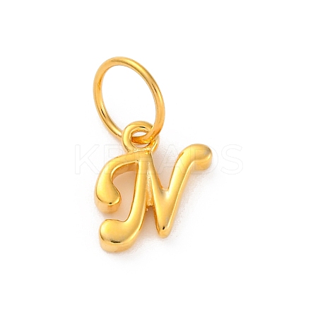 925 Sterling Silver Letter Charms with Jump Rings LS-STER-R008-01G-N-1