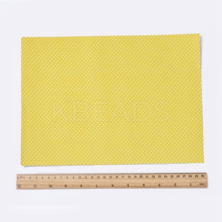 Polka Dot Pattern  Printed A4 Polyester Fabric Sheets DIY-WH0158-63A-03-1