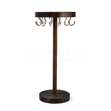 Flat Round Wooden Eyeglasses Organizer Holder ODIS-T002-01B-01-1