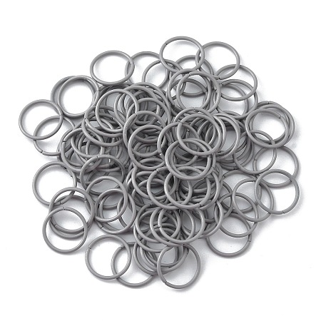 100Pcs Baking Paint Zinc Alloy Open Jump Rings FIND-WH0032-85B-09-1