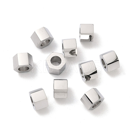 316 Surgical Stainless Steel European Style Beads STAS-L307-16P-1