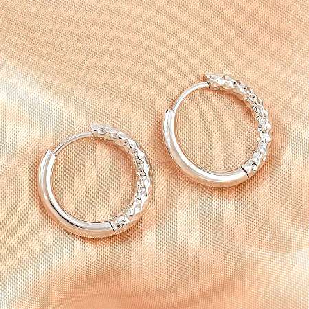 Brass Huggie Hoop Earrings KK-CBA8A92-04P-1