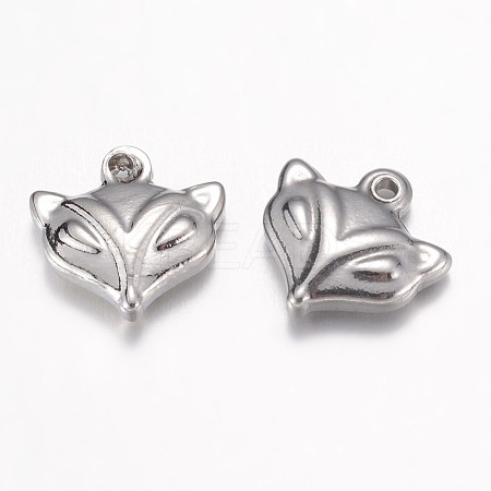 Tarnish Resistant 304 Stainless Steel Charms STAS-P171-06P-1