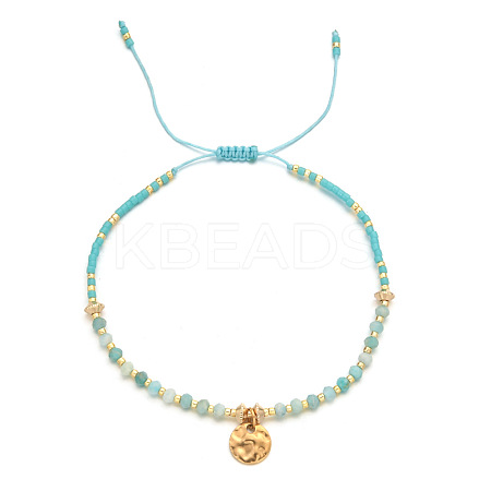 Natural Aventurine Braided Bead Bracelet FR2657-2-1