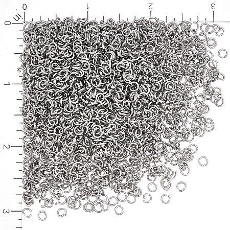 2000Pcs 304 Stainless Steel Open Jump Rings STAS-UN0062-99-1