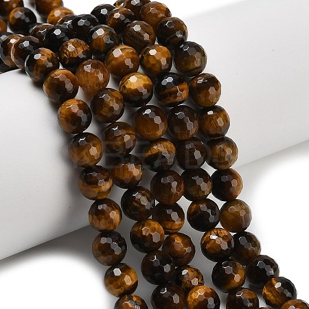 Natural Tiger Eye Beads Strands G-C280-B21-8mm-1