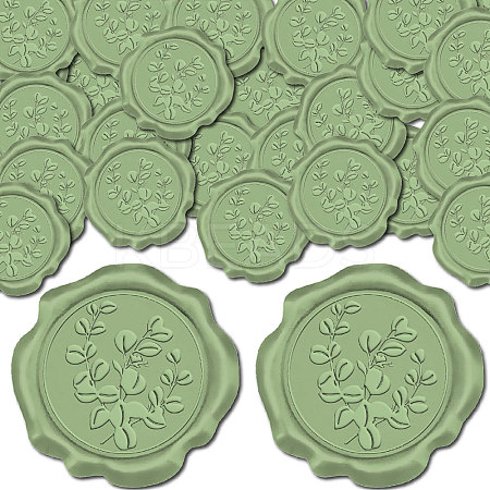 100Pcs Adhesive Wax Seal Stickers DIY-CP0010-54F-1
