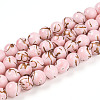 Baking Paint Glass Beads Strands DGLA-N010-10mm-01-1