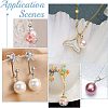 100Pcs 5 Style 304 Stainless Steel Bead Cap Pendant Bails STAS-UN0024-17-7