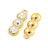 304 Stainless Steel Pendants STAS-L080-023G-01-2