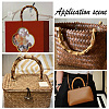 4Pcs 2 Styles Arch Plastic Imitation Bamboo Shank Bag Handles DIY-PH0022-35-6