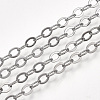 Brass Cable Chain Necklace Making MAK-T006-05B-2