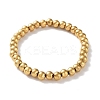 316 Surgical Stainless Steel Round Beaded Stretch Bracelets LS-BJEW-M305-01D-G-1