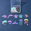 20Pcs 10 Styles Ion Plating(IP) 304 Stainless Steel Etched Metal Embellishments Pendants STAS-FS0001-53-9