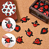 16Pcs 8 Styles Alloy Enamel Gothic Style Pendants PALLOY-SC0004-45B-3