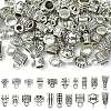 100Pcs 20 Styles Tibetan Style Alloy Tube Bails FIND-CJ0002-13-2