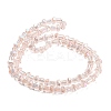Electroplate Glass Beads Strands GLAA-K064-01A-04-2