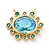 Brass Cubic Zirconia Pendants KK-G419-04G-04-2