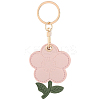 1Pc PU Leather Pendants Keychain KEYC-SP0001-47B-1