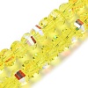 Transparent Electroplate Glass Beads Strands X-GLAA-Q099-C01-05-1-1