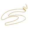 1.2MM Brass Curb Chain Necklaces for Women NJEW-K271-03G-2