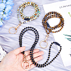 Natural Gemstone Name Card Straps HJEW-FH00039-3