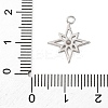 Brass Pave Clear Cubic Zirconia Pendants LS-KK-V016-19P-3
