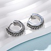 304 Stainless Steel Hoop Earrings EJEW-D331-13P-4