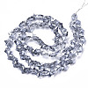 Electroplate Glass Beads Strands EGLA-N002-05G-2