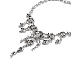 Alloy Skull Bib Necklace LS-NJEW-L175-01AS-3